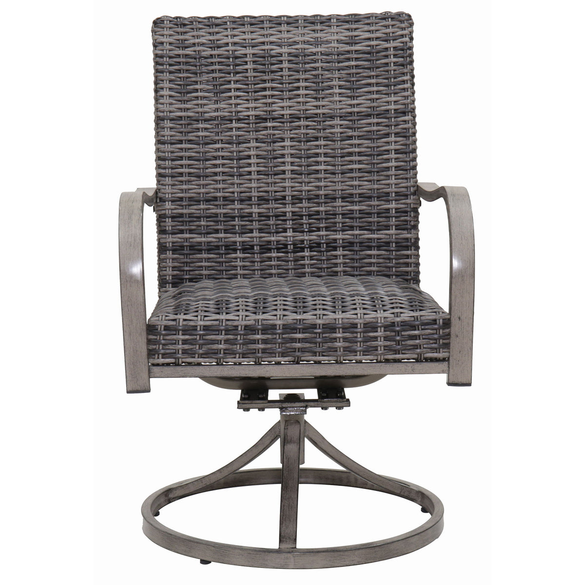 Outdoor Swivel Dining Chair (Set of 2) - Gray