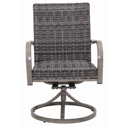 Outdoor Swivel Dining Chair (Set of 2) - Gray