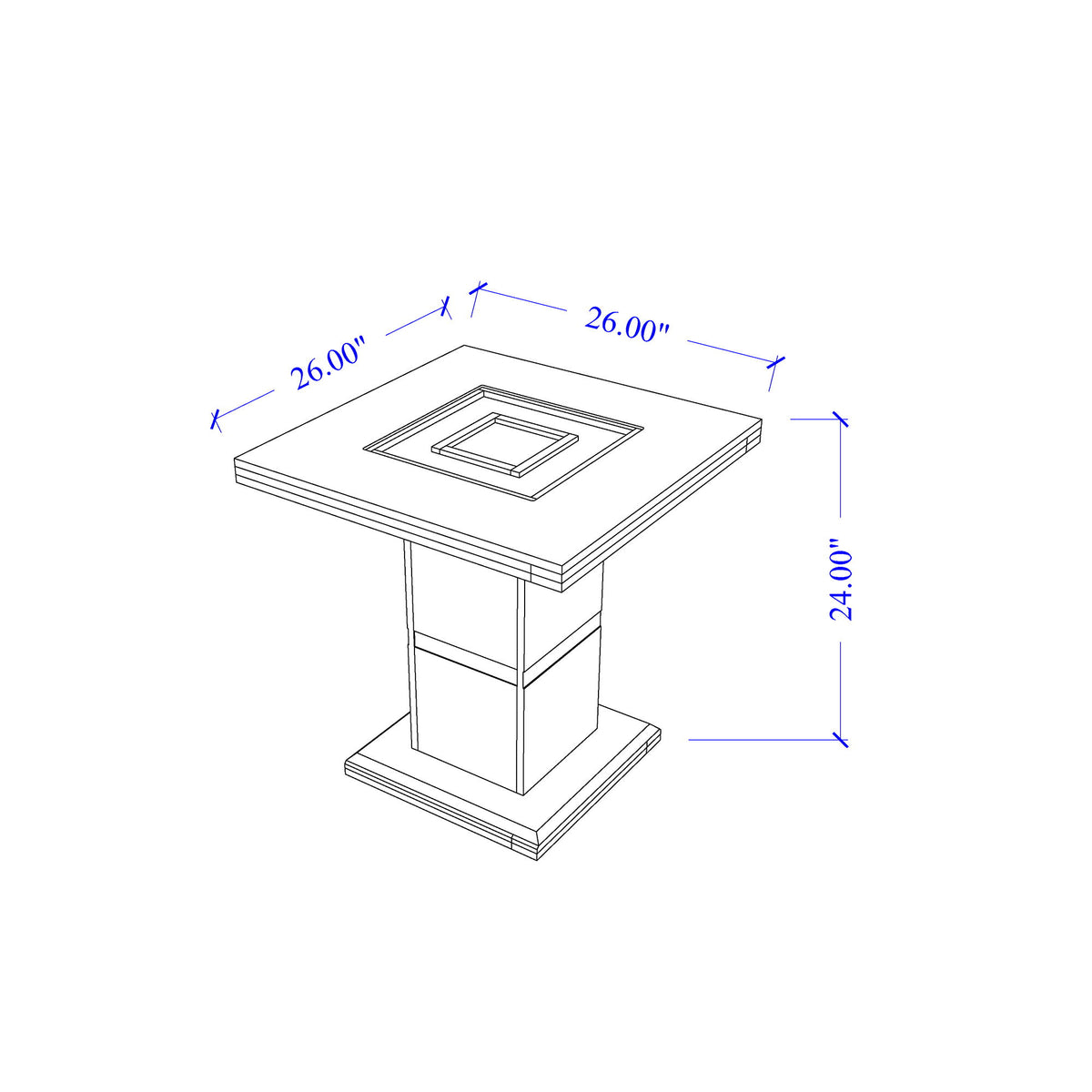 Ariya - End Table - Black