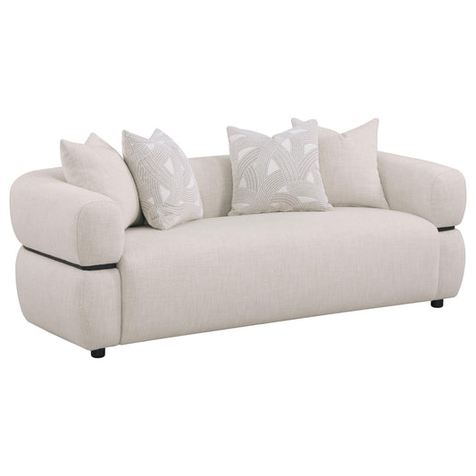 Ramsay - Round Arm Sofa - Beige