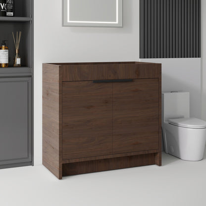 Freestanding Bathroom Vanity Cabinet With Soft Close Doors, Cabinet Only