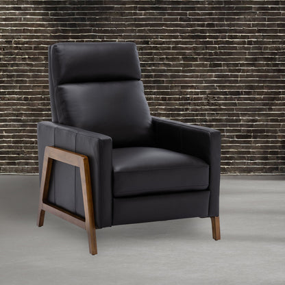 Richland - Push Back Recliner Chair - Black