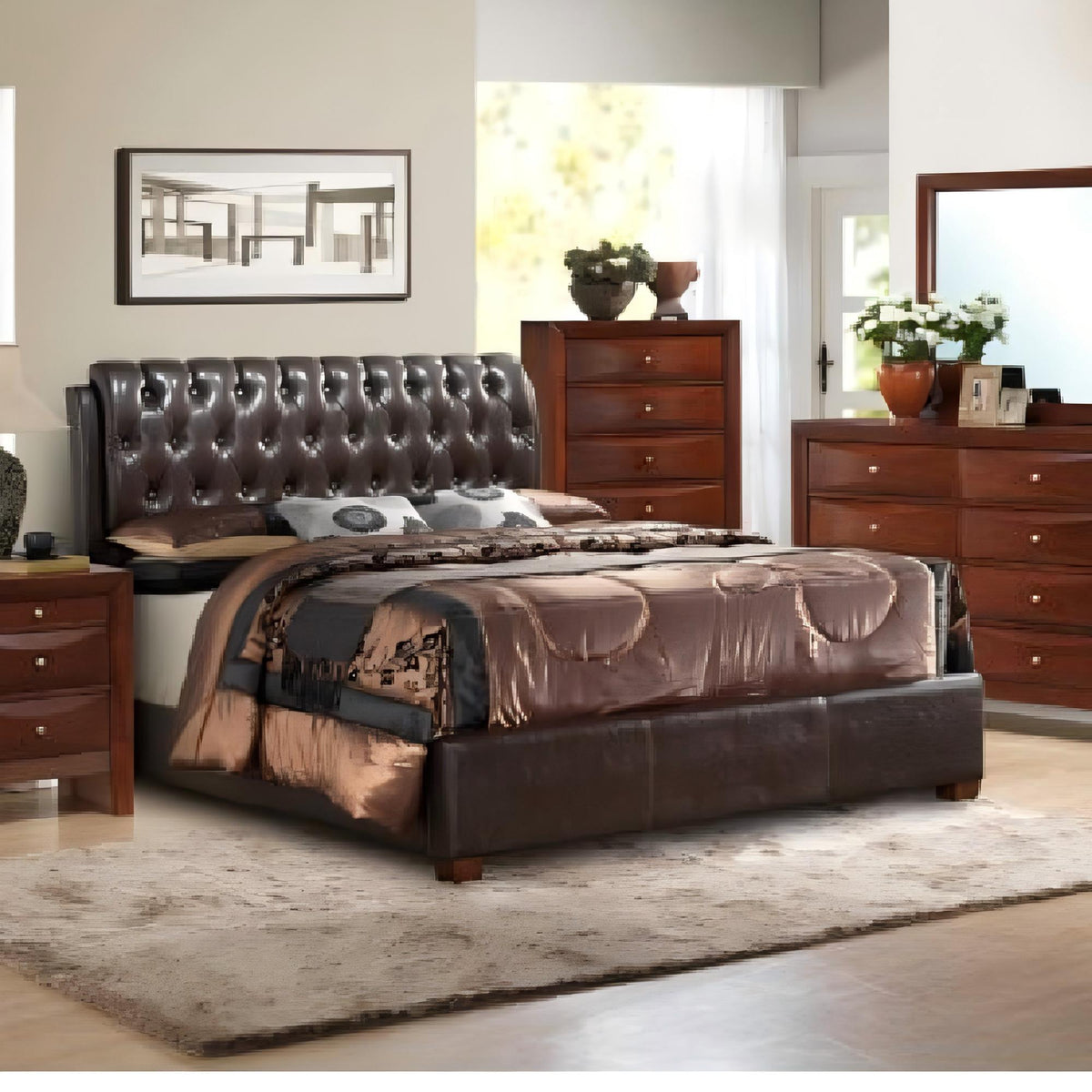 Tufted Upholstered Bed