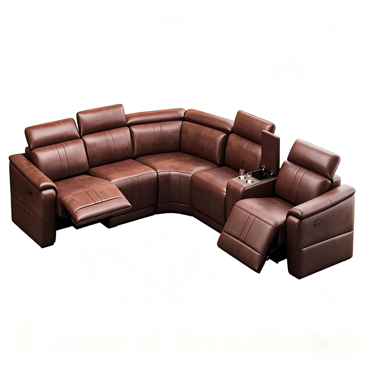 Modular Sofa Set With 2 Cup Holders, Sectional Living Room Furniture