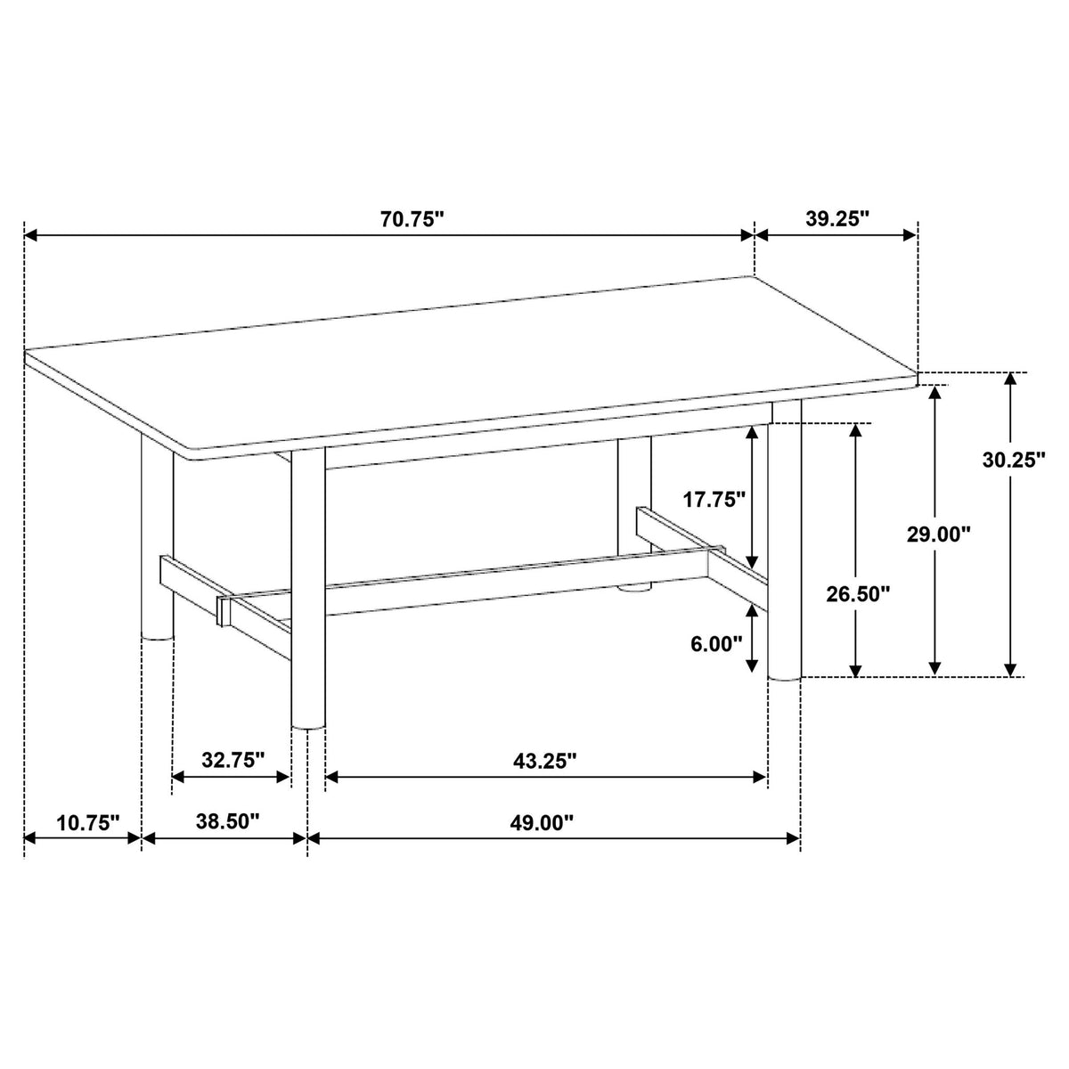 Graham - Rectangular Dining Table - Walnut