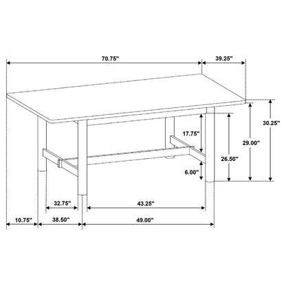 Graham - Rectangular Dining Table - Walnut