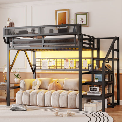 Loft Bed With Stairs And Storage