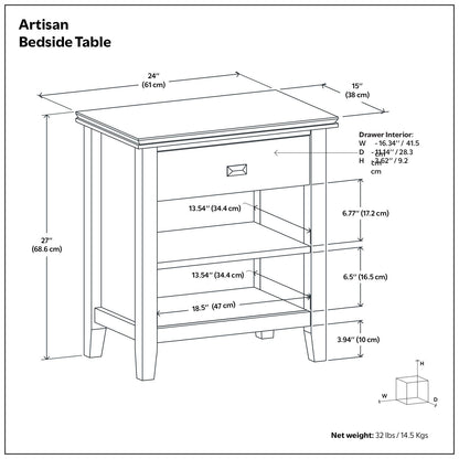 Artisan - Handcrafted Bedside Table