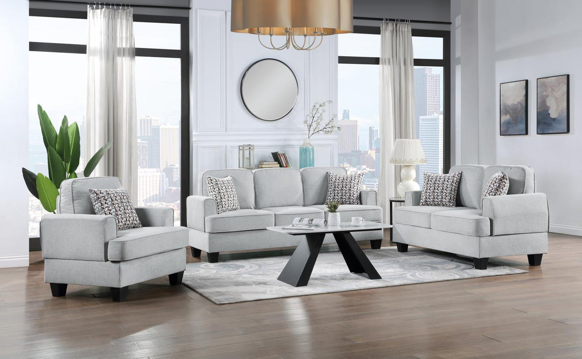 U418 - Sofa - Shimmer Silver