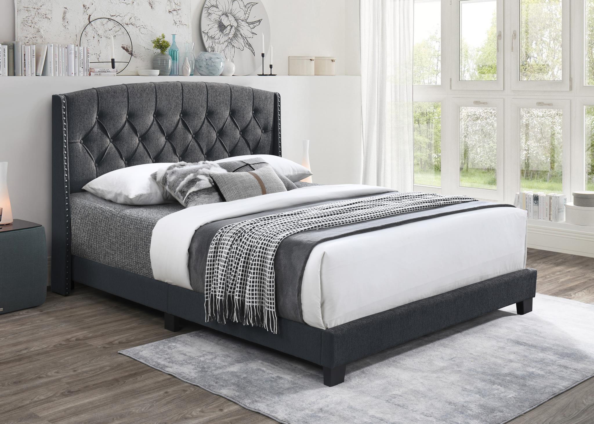 Charcoal Queen Bed - B595-Q