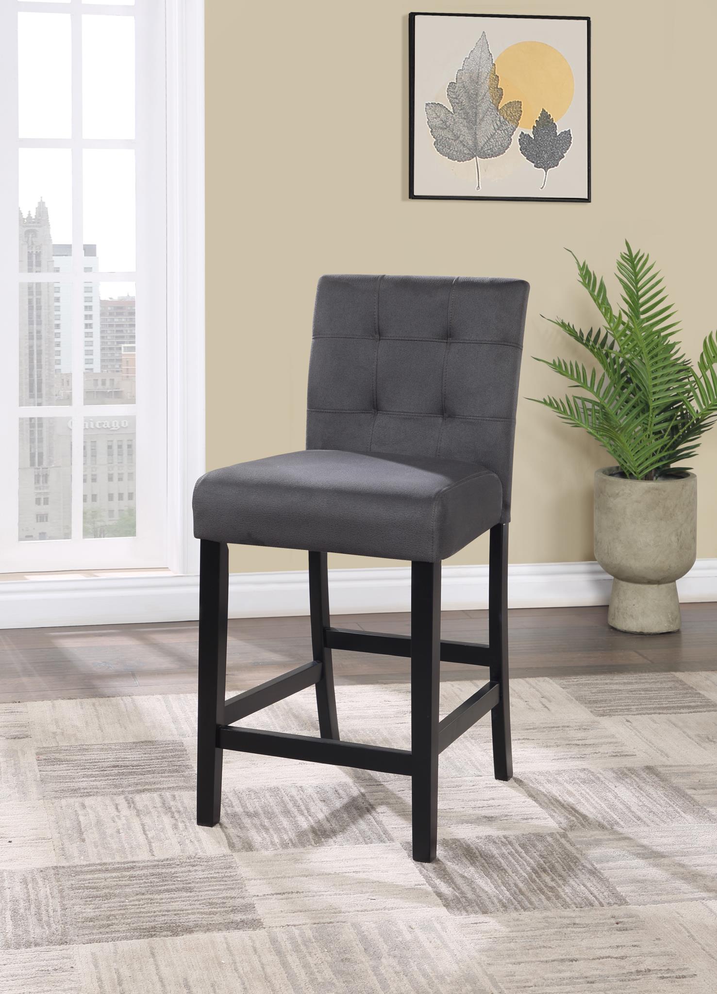 Gray Counter Table with 4 Chairs – D199-5