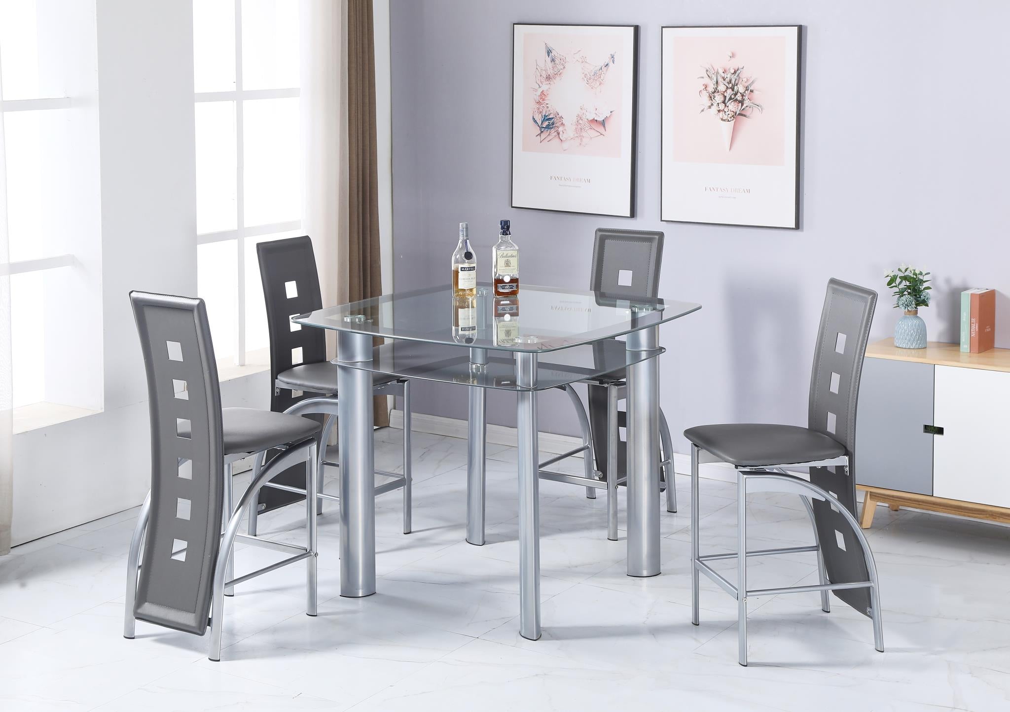 Charcoal Pub Chairs – D324-C2