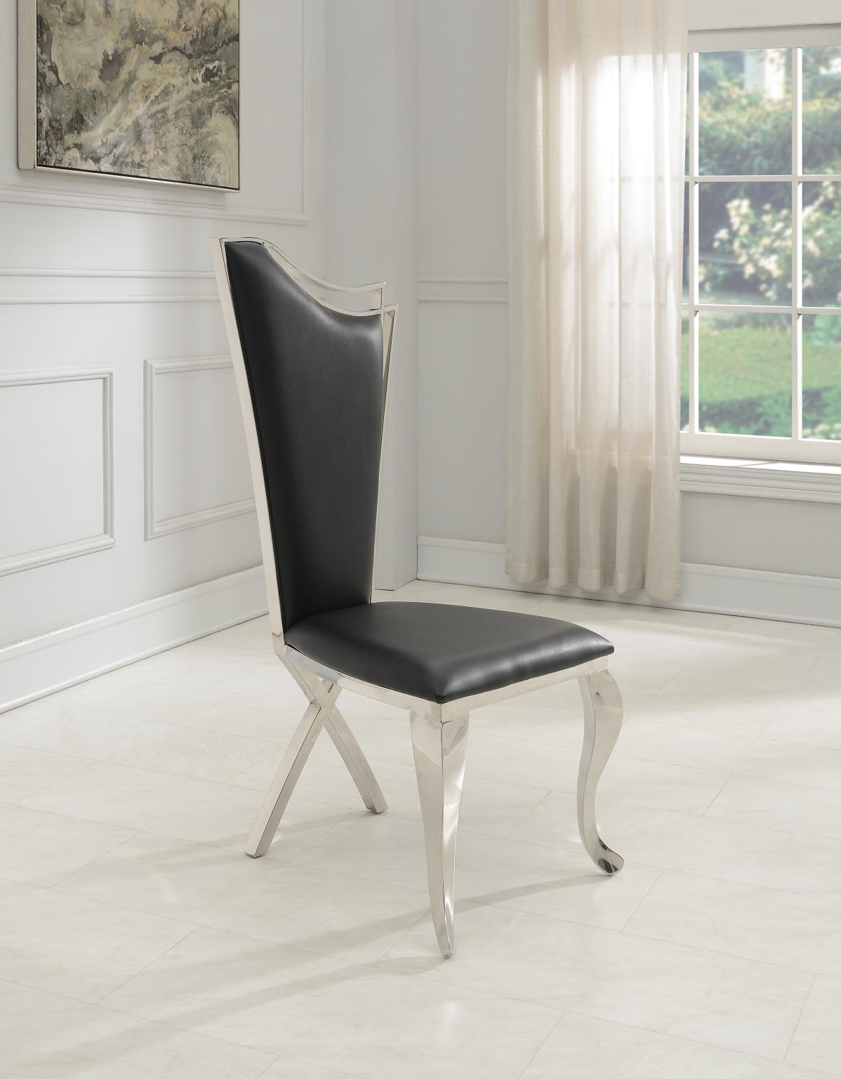 Modern Black PU Dining Chair – G-100-S