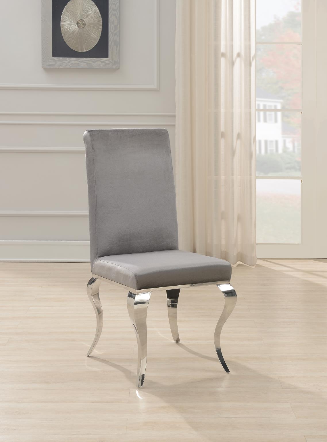 Elegant Gray Upholstered Dining Chair – G-102-S