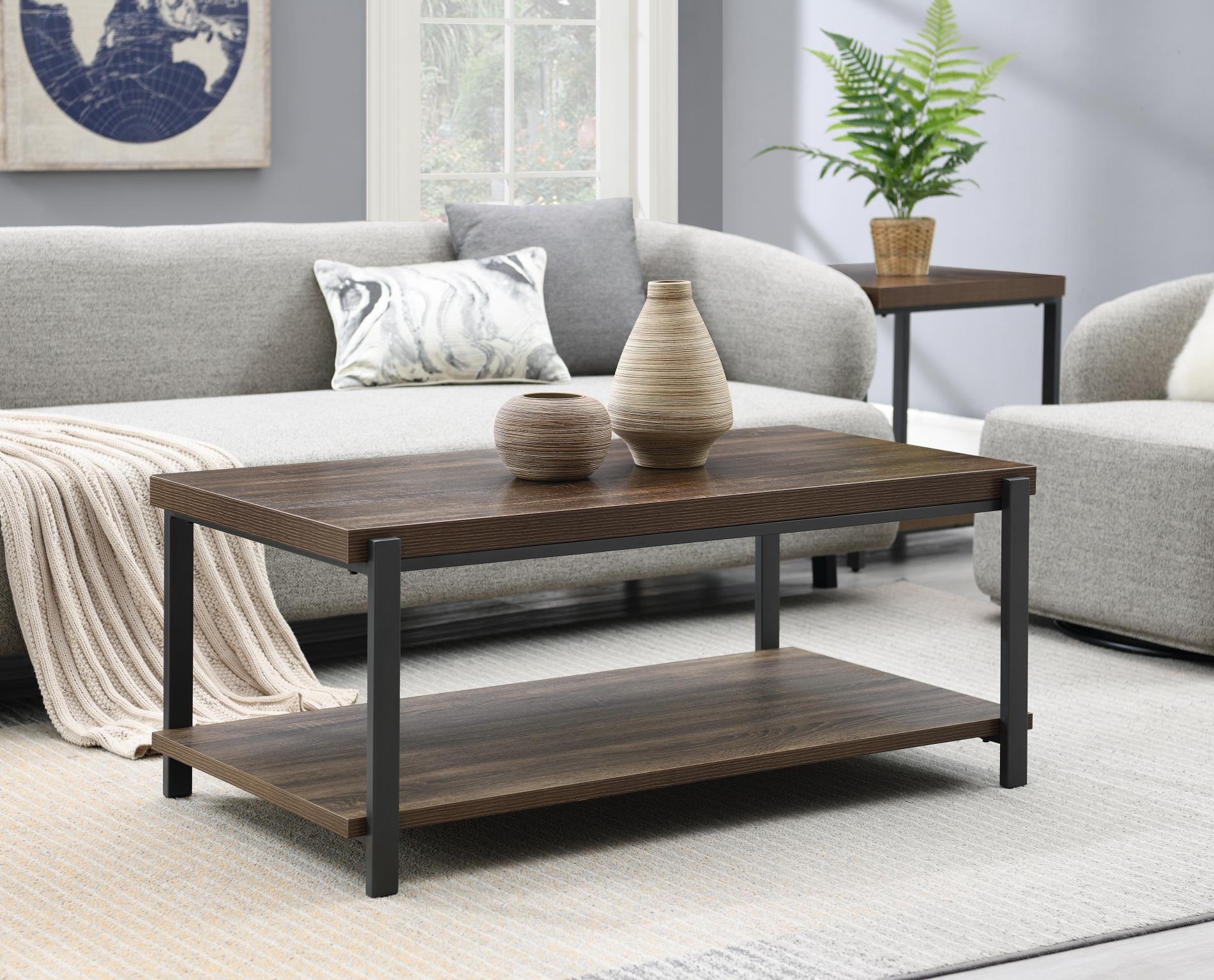 Gray Coffee Table & 2 End Tables – T174