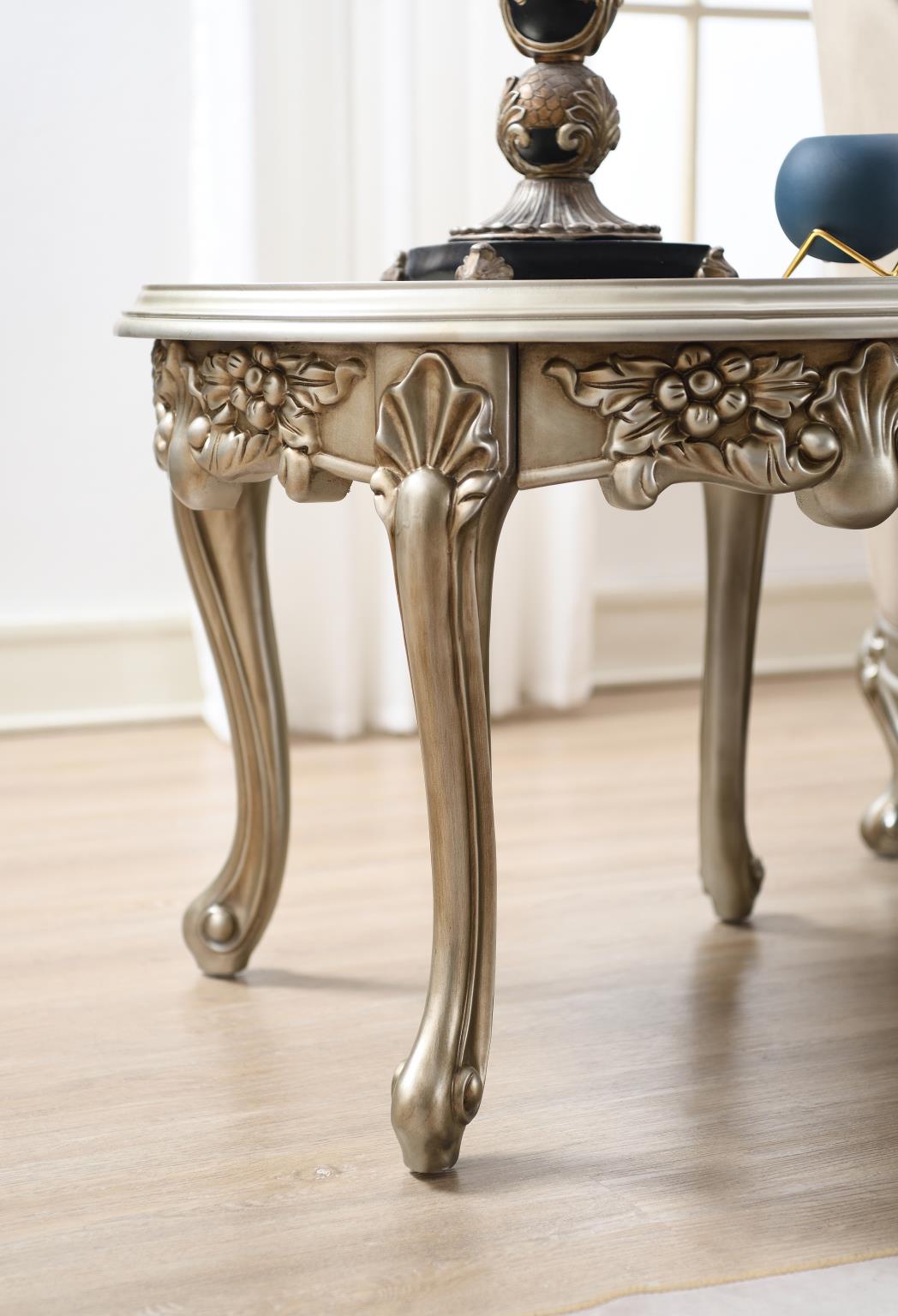 3-Piece Traditional Champagne Table Set – T197-3PC