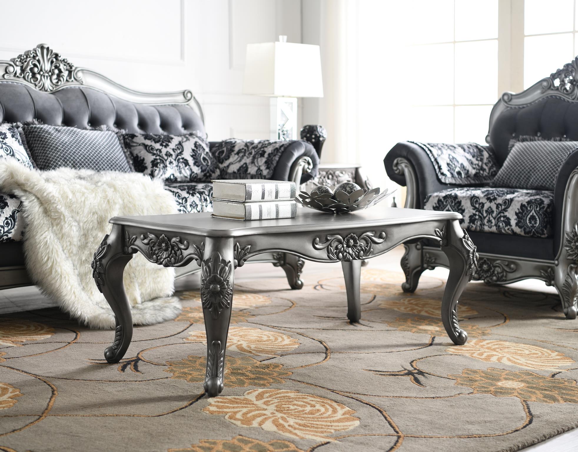 Elegant Wood Coffee Table & End Tables – T206-CEE