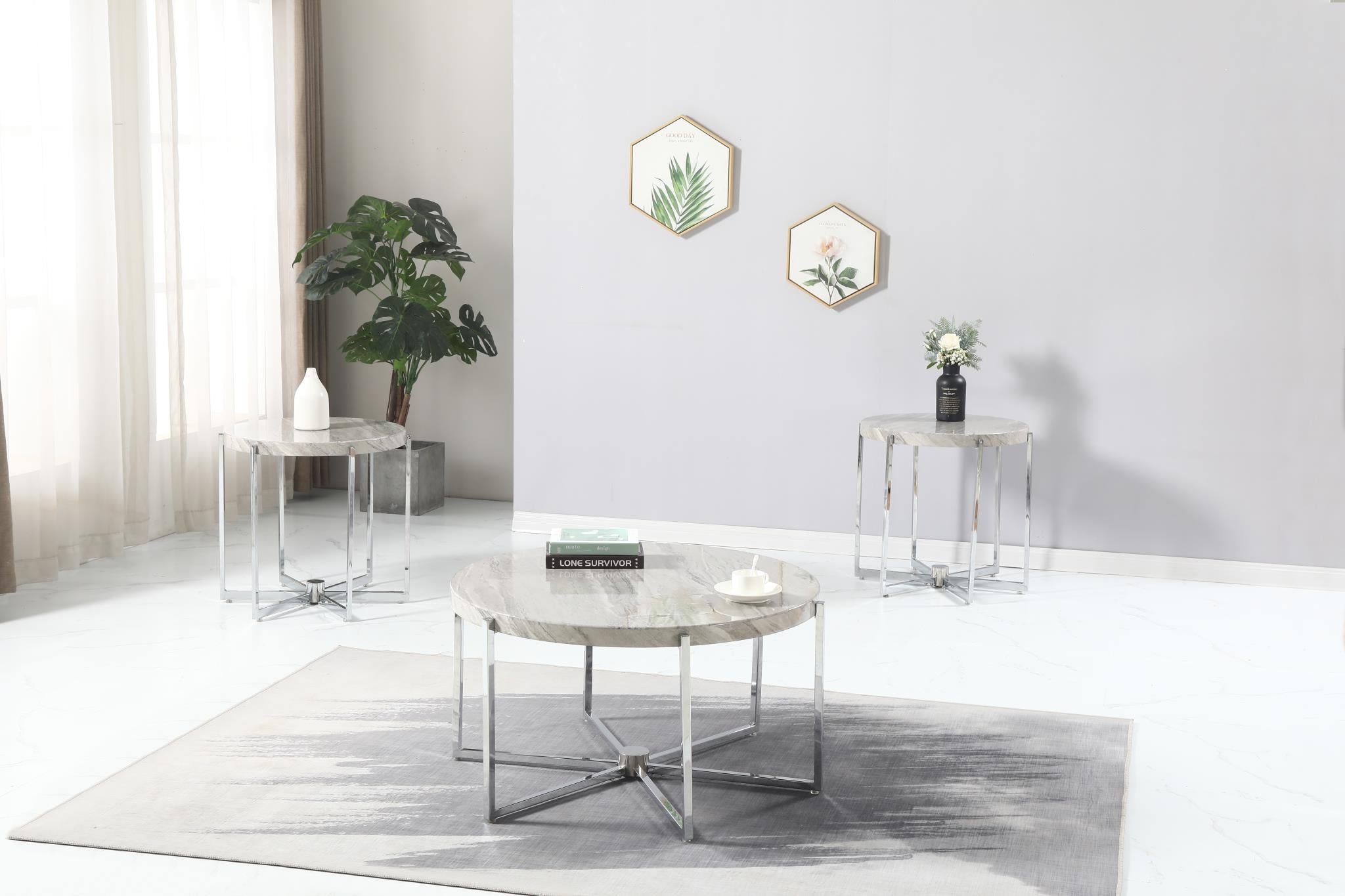 Gray 3-Piece Table Set – T271