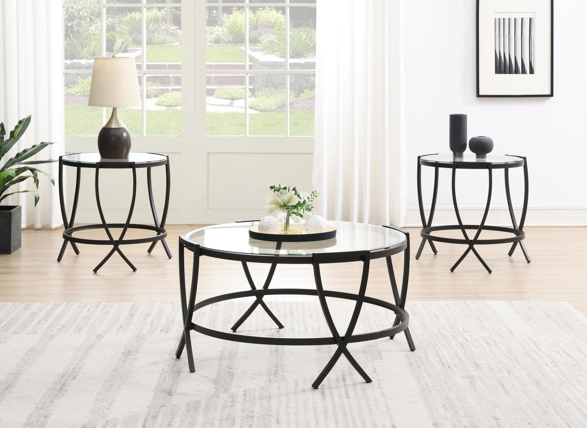 Pepper Coffee Table & 2 End Tables – T275