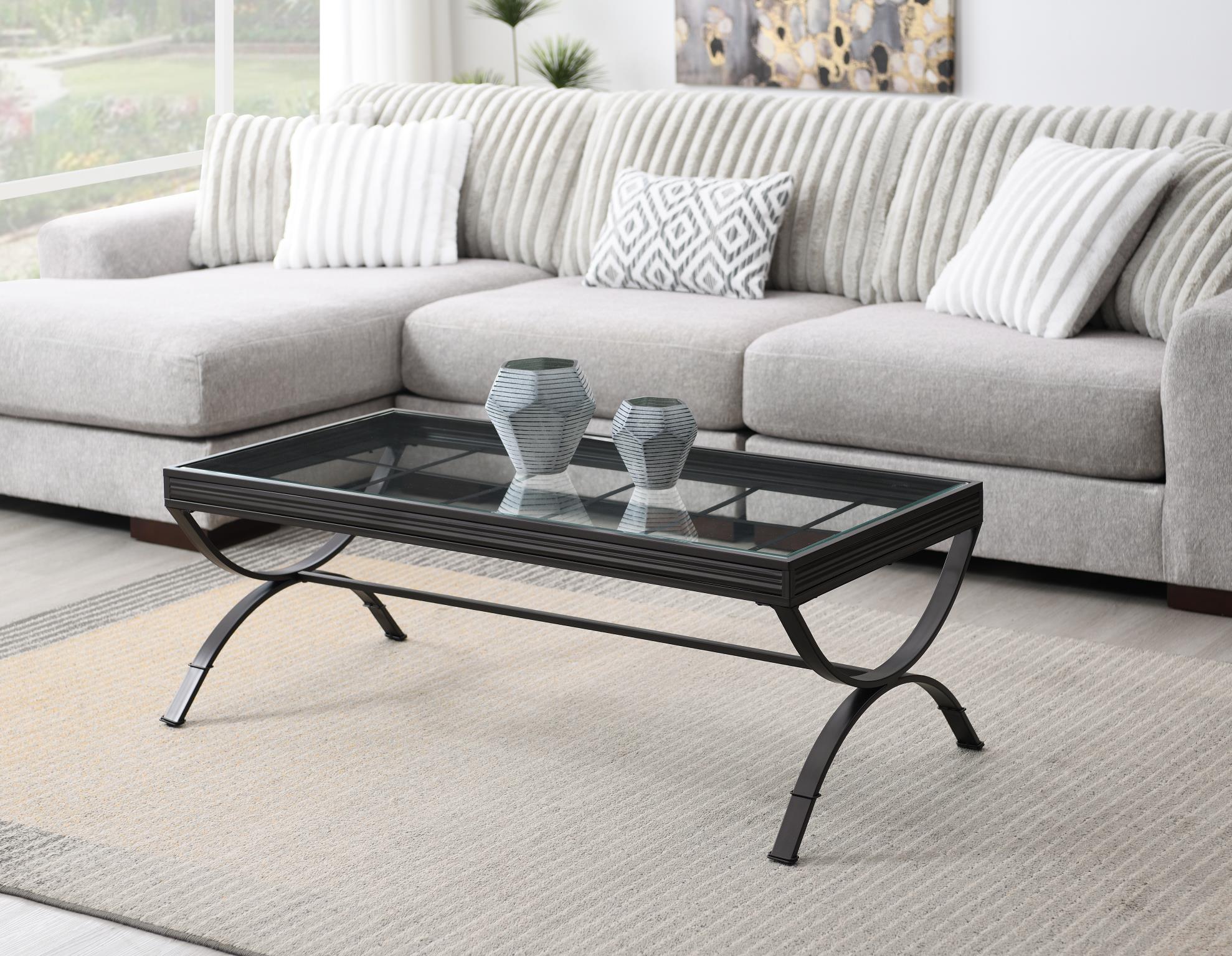 Pepper Coffee Table & 2 End Tables – T287