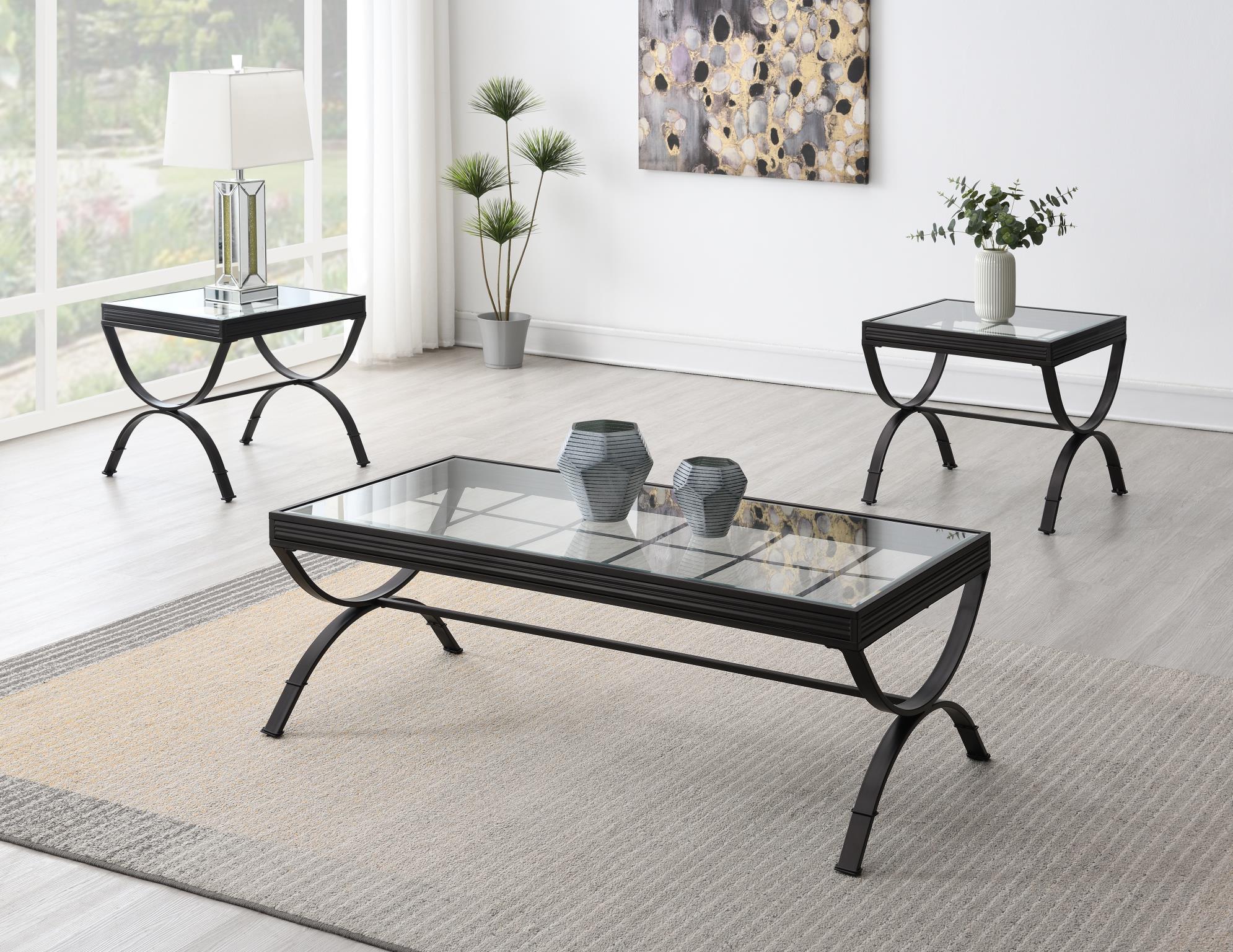 Pepper Coffee Table & 2 End Tables – T287