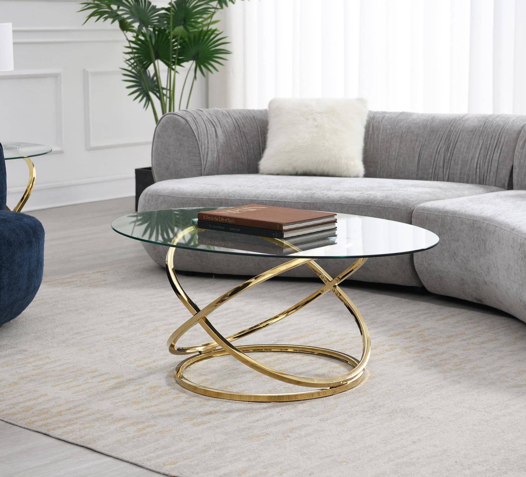 Gold 3-Piece Table Set (3/CN) – T303