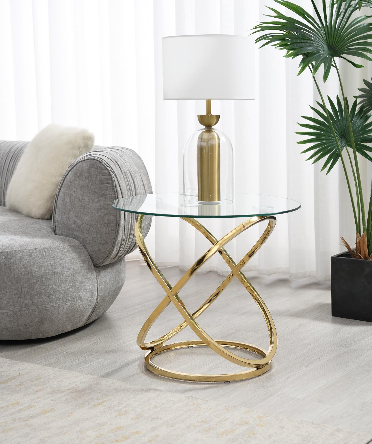 Gold 3-Piece Table Set (3/CN) – T303