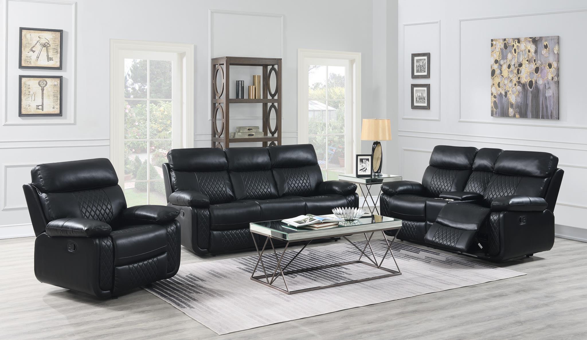 Black Motion Loveseat – U136-L