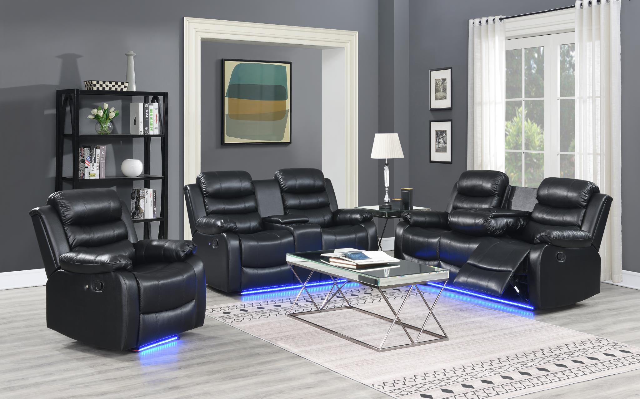 Black Motion LED Chair – U154-R