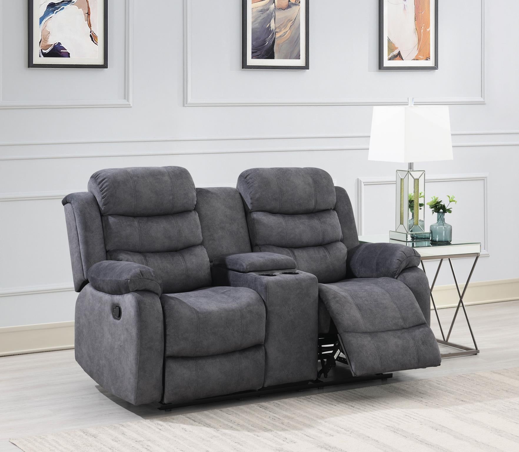 Gray Motion LoveSeat – U194-L