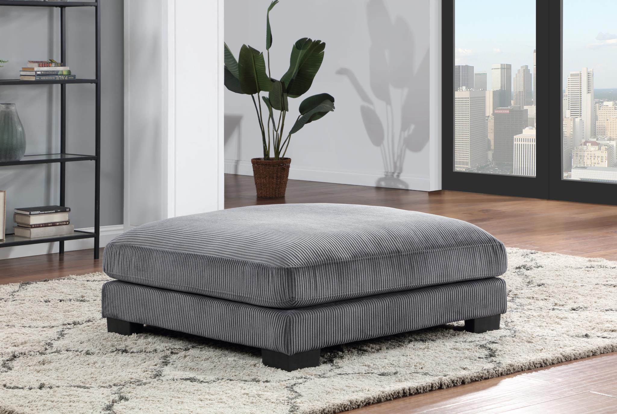 GRAY OTTOMAN - U253-O
