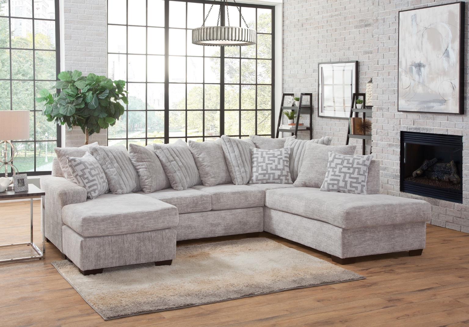 Oyster Color Chanel Sectional – U266