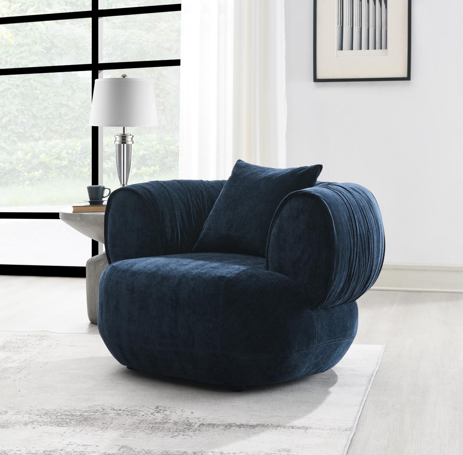 Blue Accent Chair - U307-C