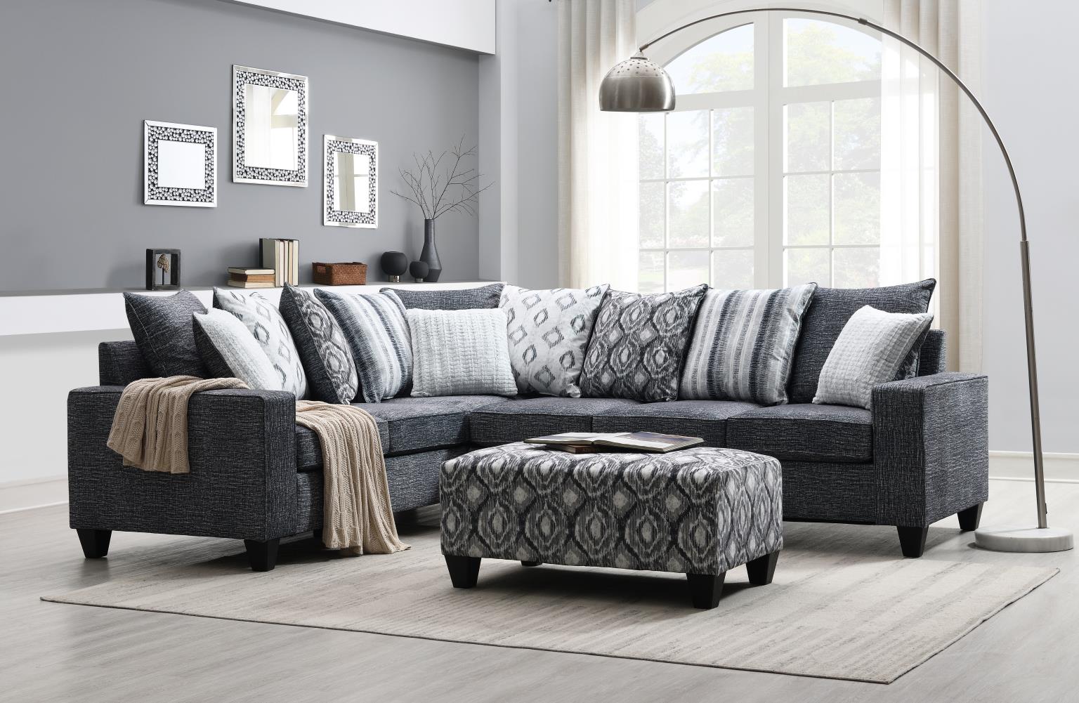 Gray 2PC Sectional – U318