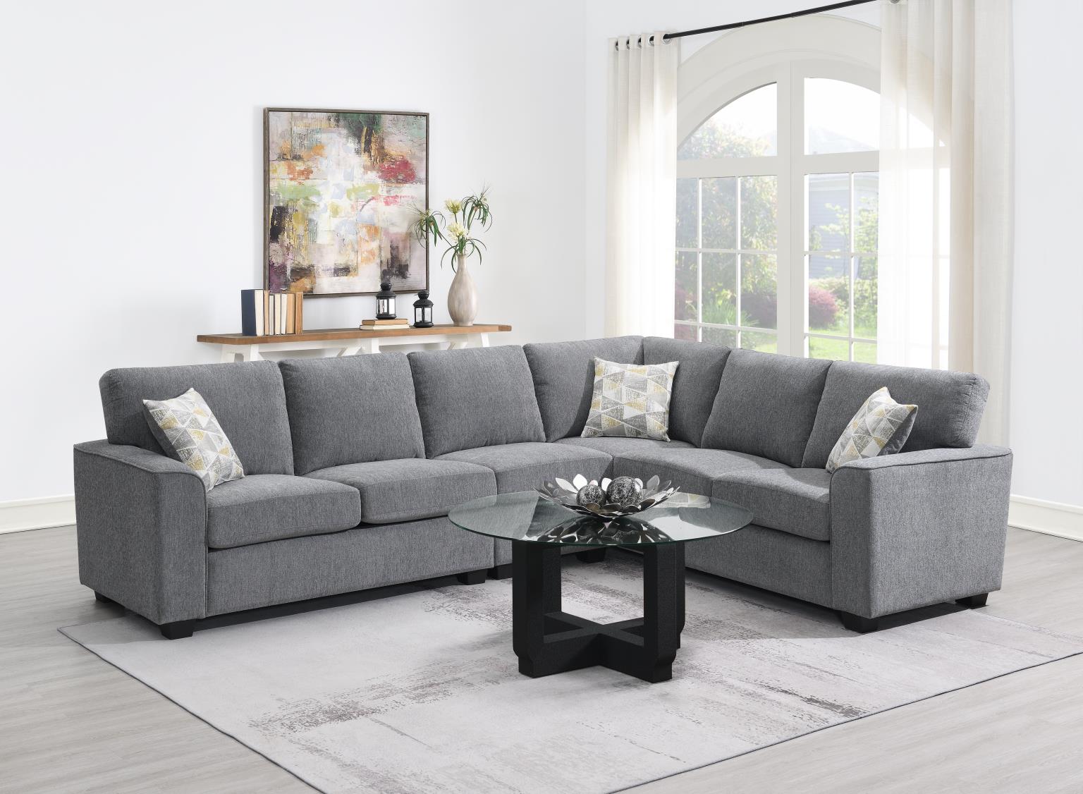 Gray 2PC Sectional – U327