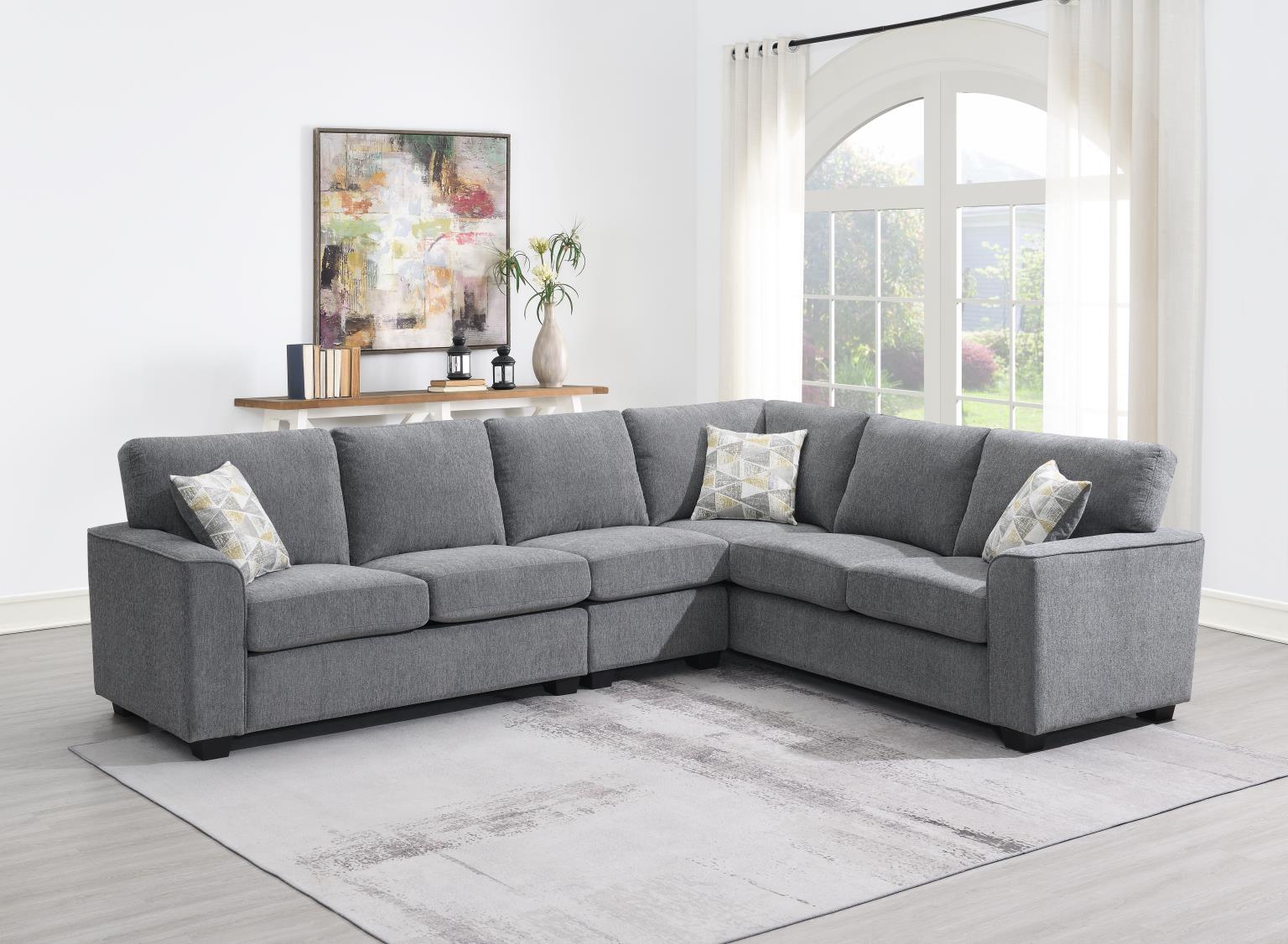 Gray 2PC Sectional – U327