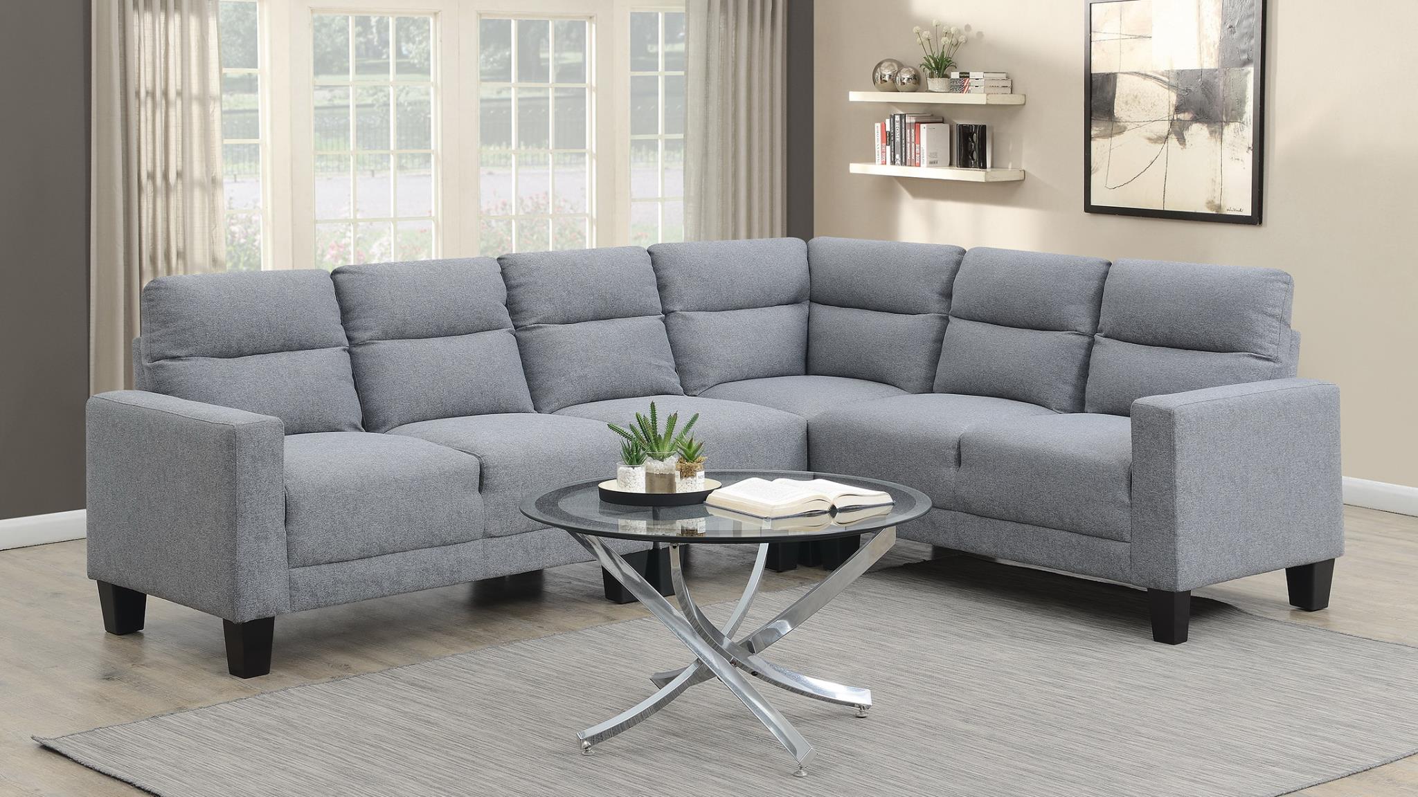 Gray 4PC Sectional – U338