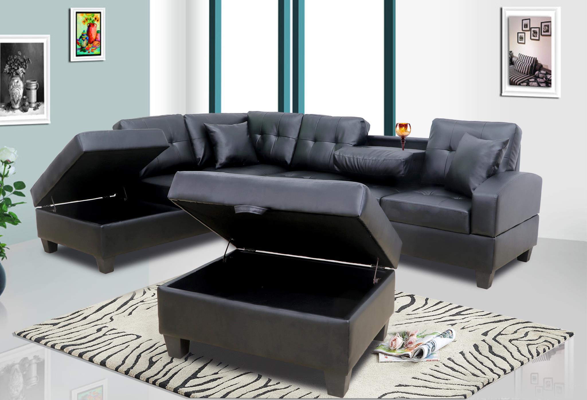 Black Ottoman - U345-O