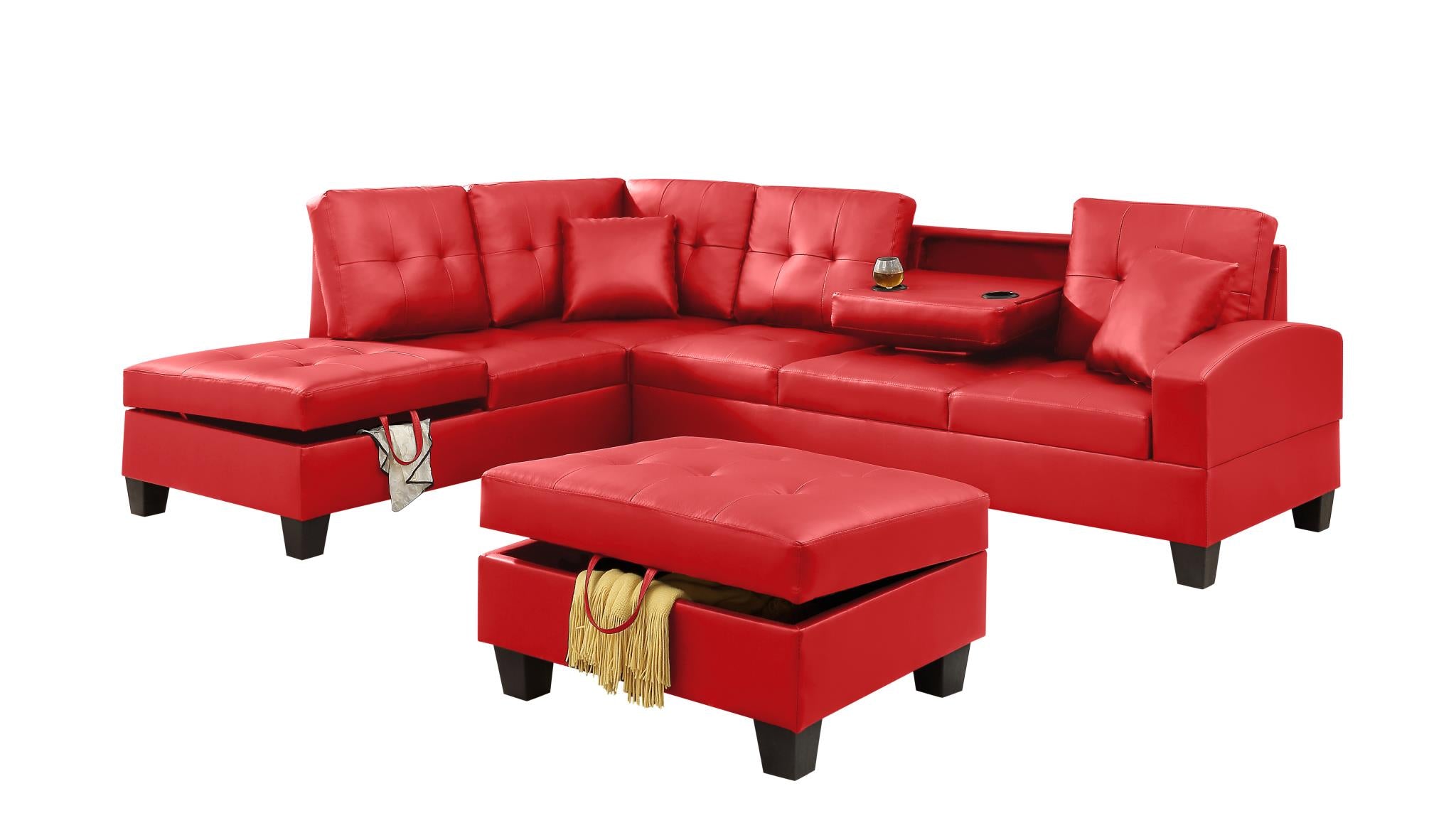 Red 2PC Sectional – U347