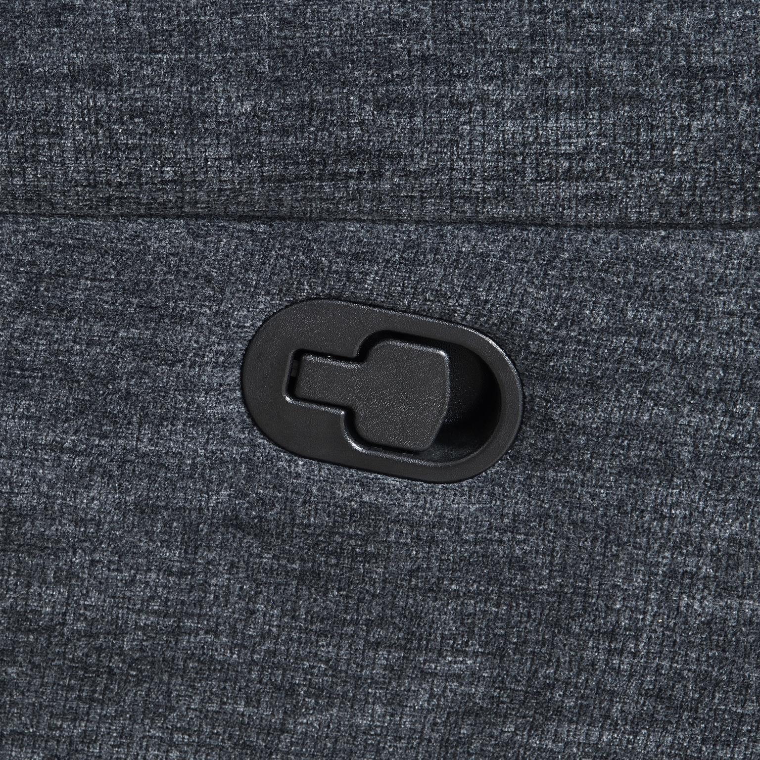 Denim Blue Fabric Motion Sectional – U84