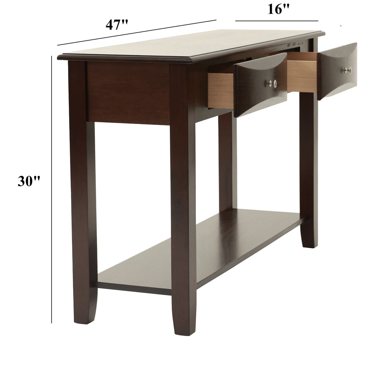 Simple Style Table With Shelf