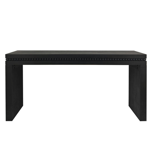 Modern Rustic Wood Table, Rectangular Living Room Center Table With Floating Top Design