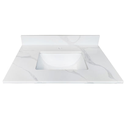 Bathroom Vanity Top With Undermount Single Bowl Sink
