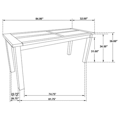 Amarillo - Rectangular Counter Height Dining Table - Rustic Brown