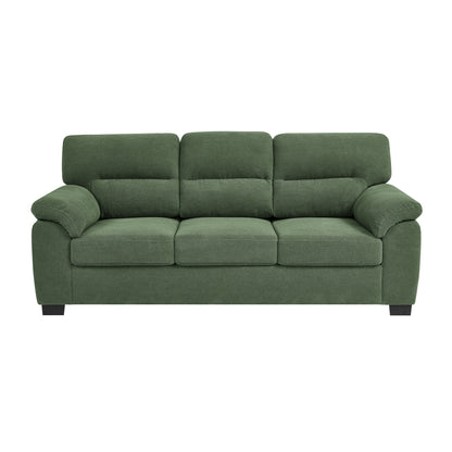 3 Seater Sofa With Padded Armrests And Triangular Leg