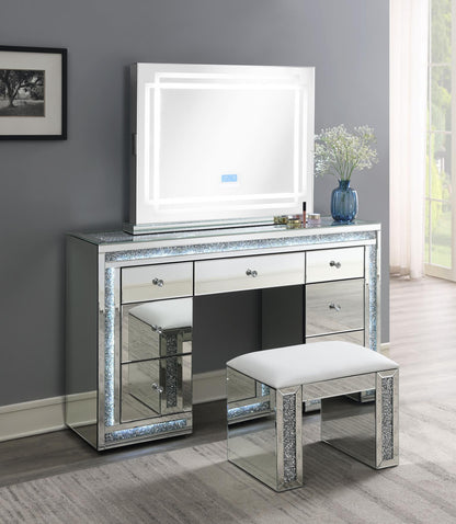 G-320 - Glamour Vanity Stool - Silver