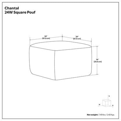 Chantal - Square Pouf
