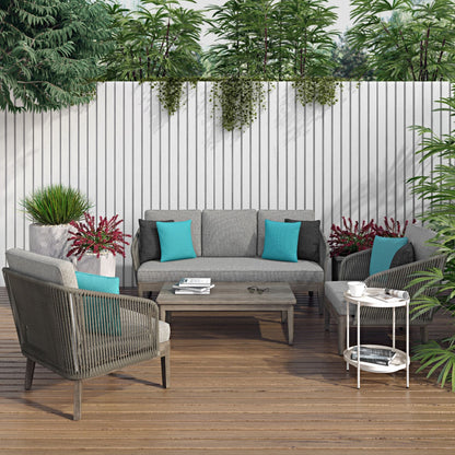 Carmel - Outdoor Conversation Chair - Gray