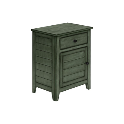 Accent Nightstand, Storage Drawer, Transitional