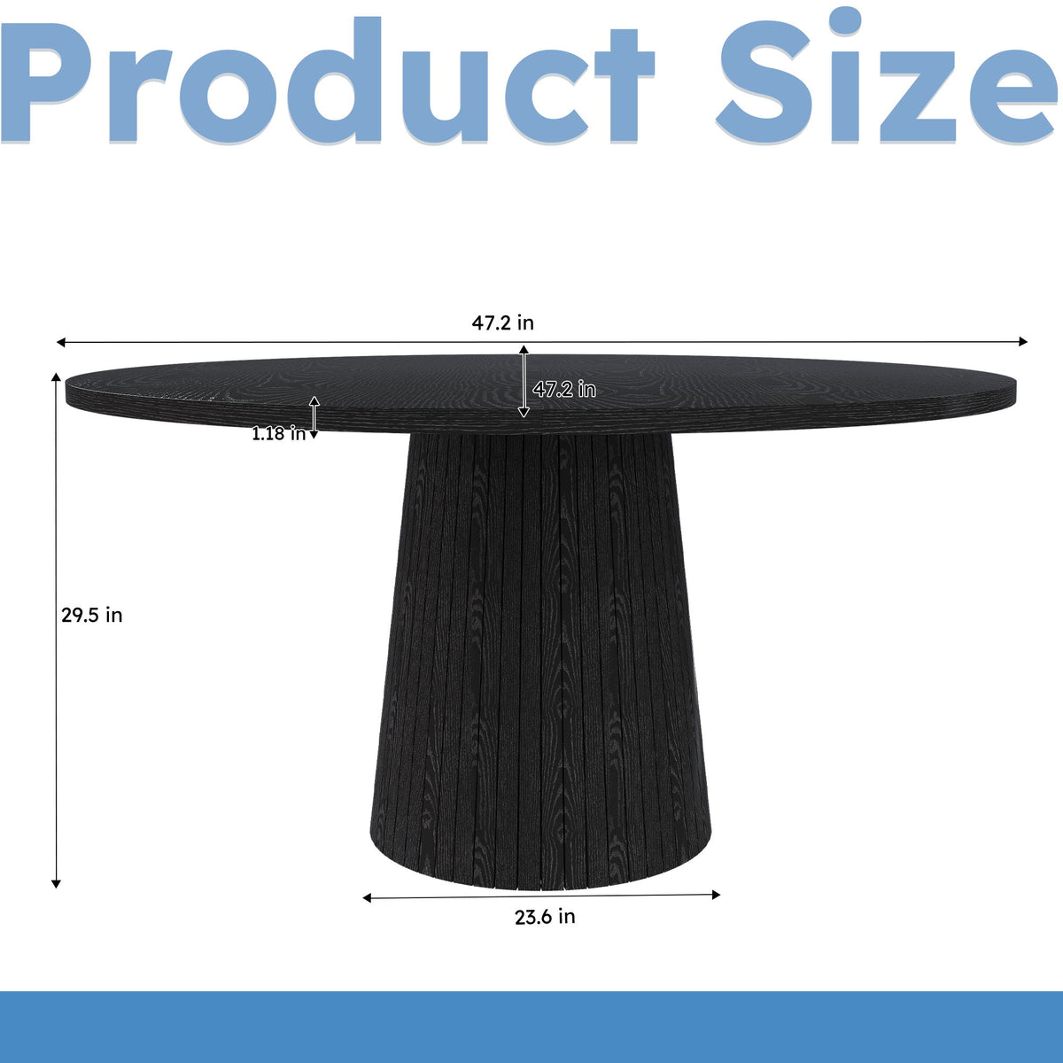 Round Dining Table With Strip Base